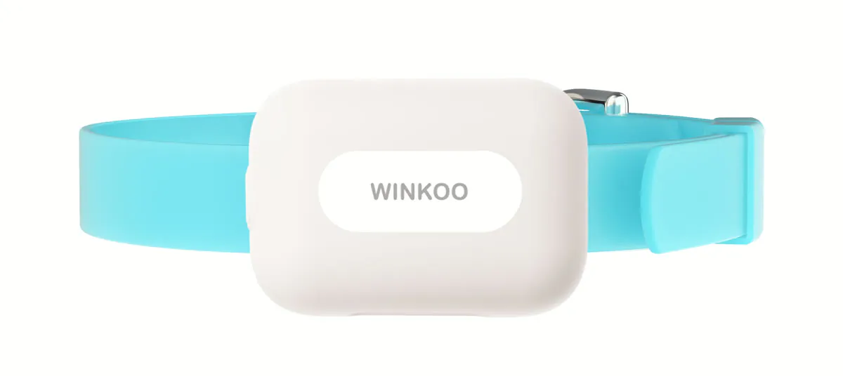 WINKOO 定位器搭配蓝色项圈